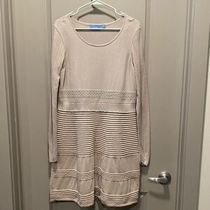 Simply Vera Vera Wang Light Tan Sweater Dress/Tunic Size XL